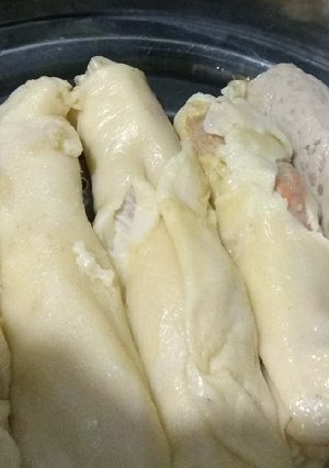 Foto resep Chicken egg roll ala"