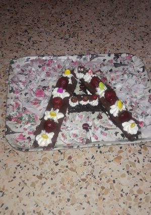 صورة لوصفة كيكة الحروف