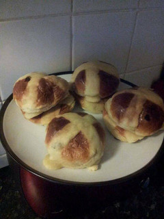 A picture of Hot cross buns.