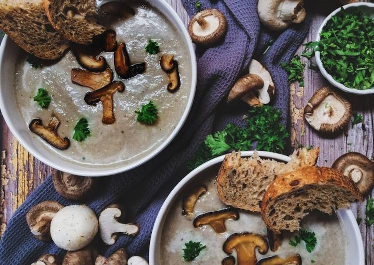 Homemade Wild Mushroom Soup