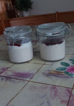Una foto de Avena trasnochada estilo cheesecake 2