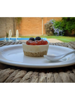 Una foto de Mini cheesecake sin horno