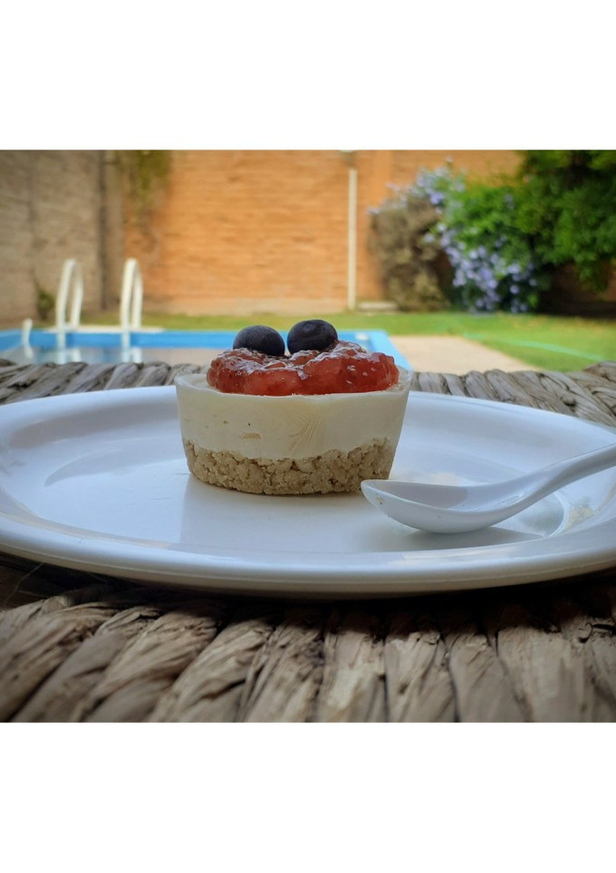 Una foto de Mini cheesecake sin horno