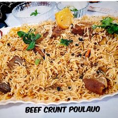 Beef current pulao A picture of Beef current pulao.