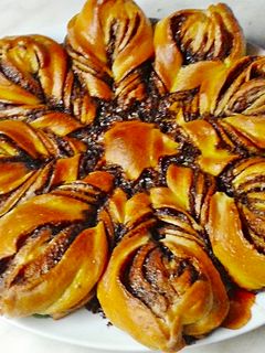 Nutellás csillagfonat recept fotója