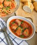 Thịt viên sốt cà chua (xíu mại)