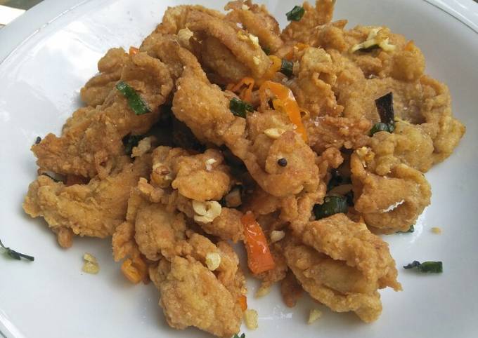 Resep Kulit Ayam Crispy Cabai Garam oleh Citra Devi - Cookpad