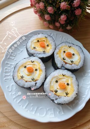 小雞造型壽司卷 的食譜成品照片