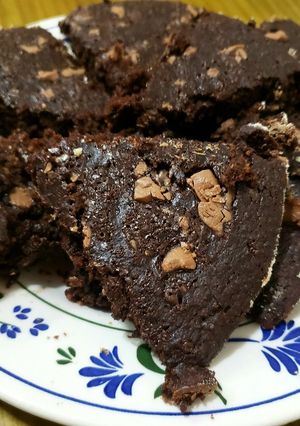Una foto de Brownie húmedo y saludable