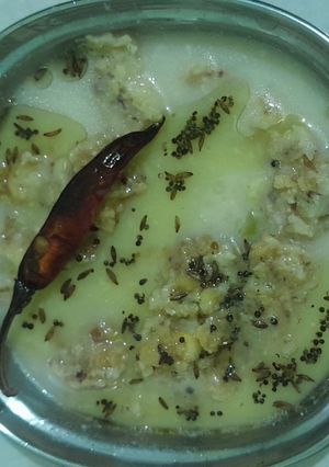 A picture of Kadhi Balls (Kadhi Gole).