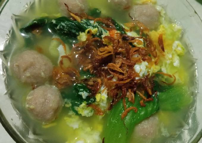 Resep Sup paklur (pakcoy telur) yang Bikin Ngiler