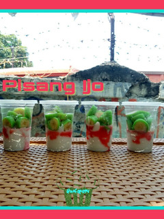 Foto resep Es Pisang Ijo | kulit dadar