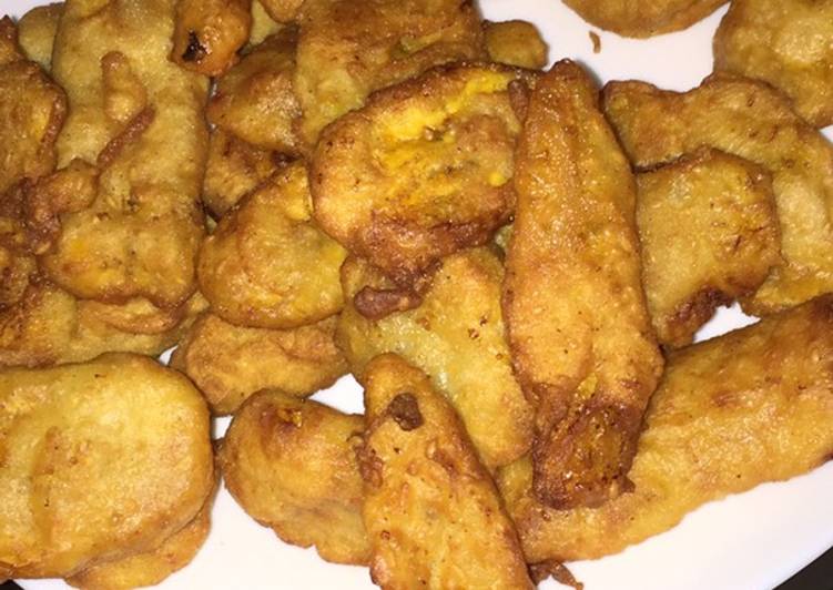 Pisang tanduk goreng crispy