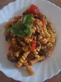 Pasta with Cherry Tomatoes and Eggplant