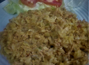 Una foto de Arroz Chaufa !Receta Peruana¡