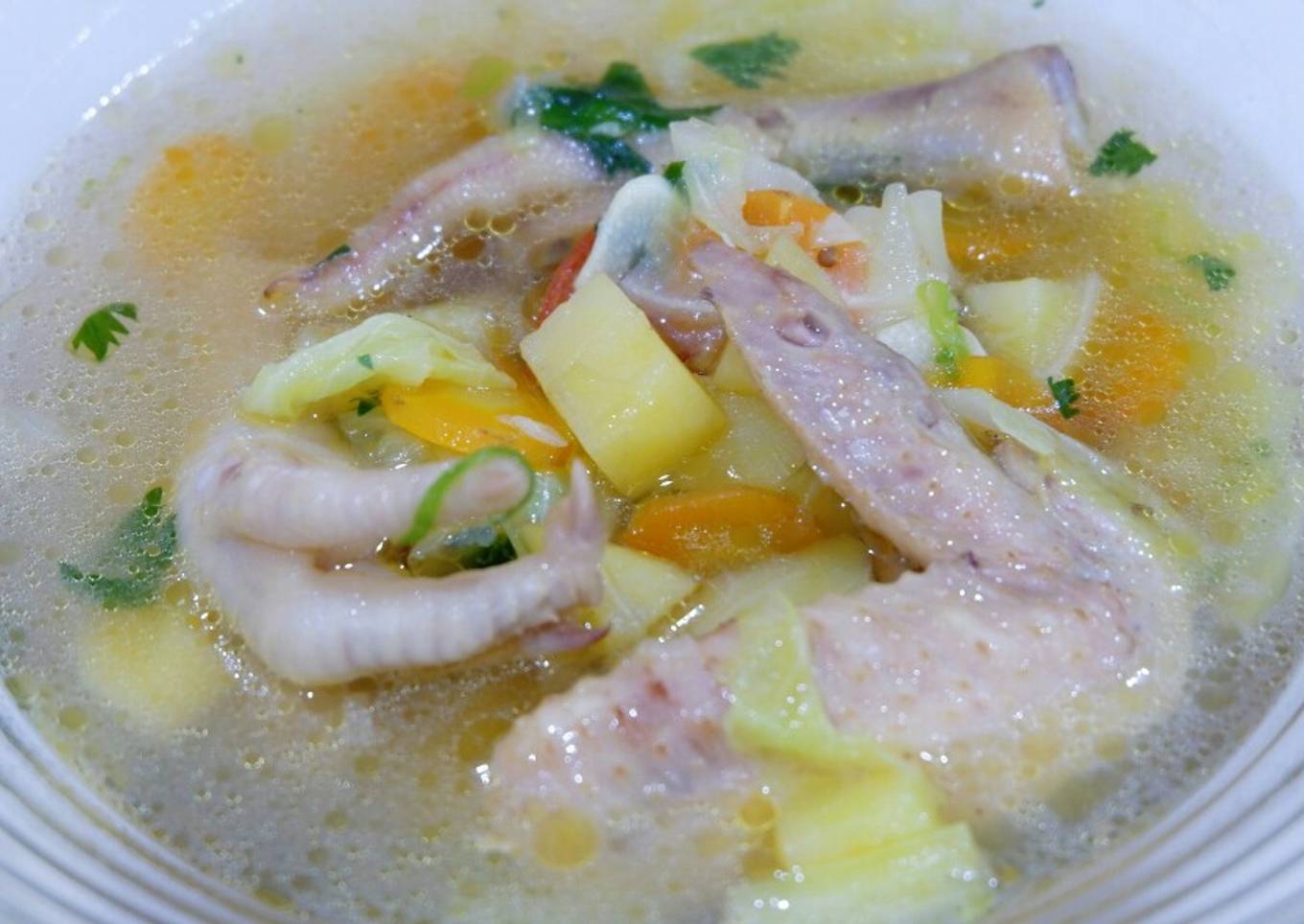 Sop Ceker + Sayap Ayam