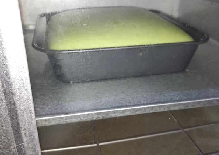 Cara Memasak Ogura pandan cake wajib dicoba