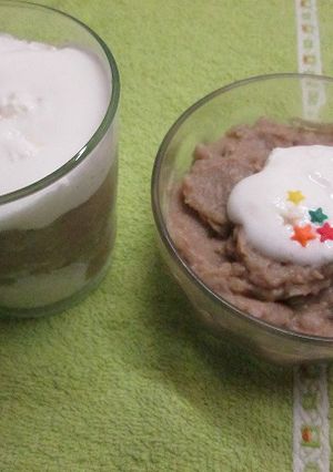 Foto principal de Crema de caramelos sin azúcar con falsa nata