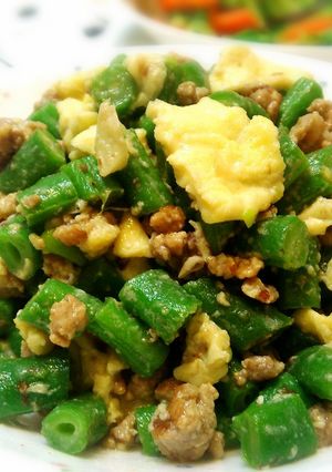 四季豆炒蛋 的食譜成品照片