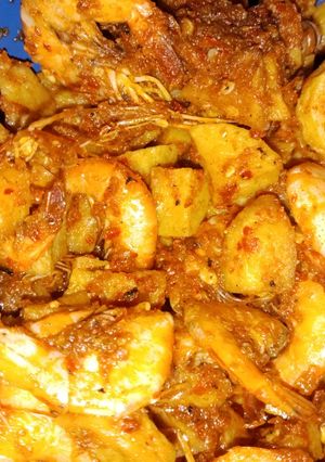 Foto resep Sambal kentang rencah udang