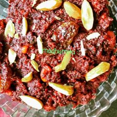 A picture of Beetroot Halwa.