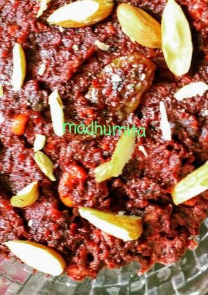 A picture of Beetroot Halwa.