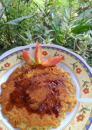 Foto resep Pizza mi instan pedas sekali
