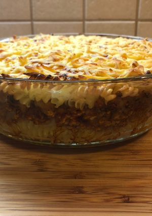 Rakott tészta darált hússal recept fotója
