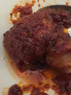 Una foto de Costilla de puerco barbacue-chipotluda