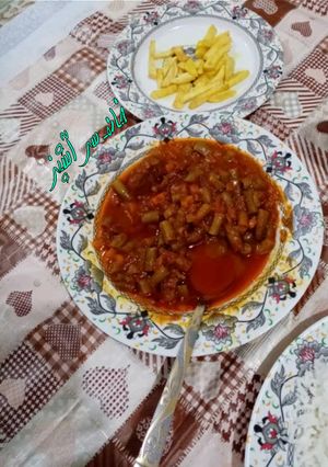 عکسی از دستور خورشت لوبیا سبز(خانم سرآشپز)
