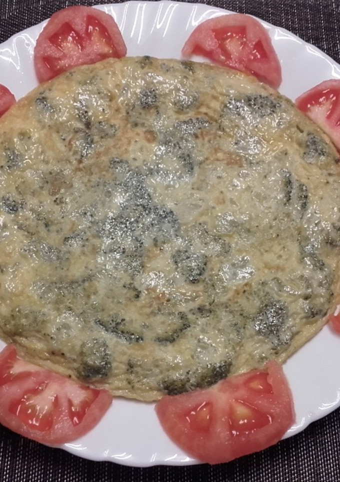 Una foto de Tortilla de brócoli