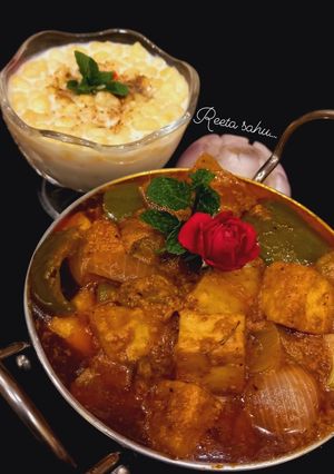 A picture of Restaurant-Style Kadhai Paneer.