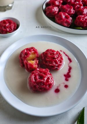 Foto resep Kembang seruni buah naga