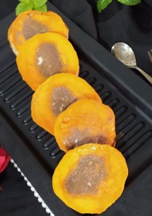 A picture of Stuffed Chocolate Mango Kulfi.