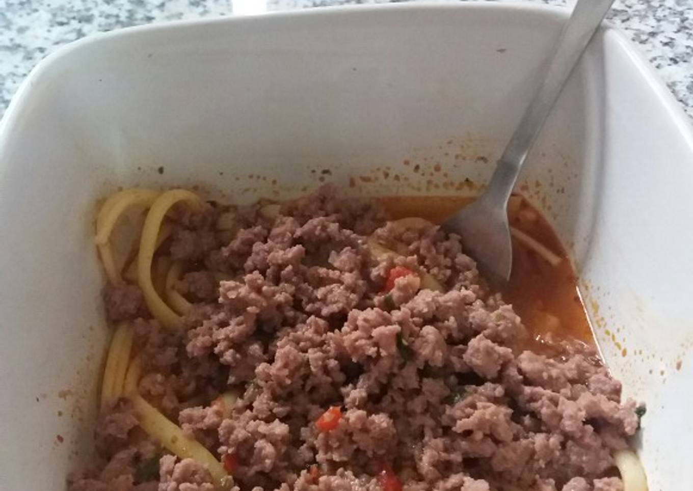Spaguetti a la bolañesa 🍝