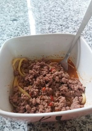 Una foto de Spaguetti a la bolañesa 🍝