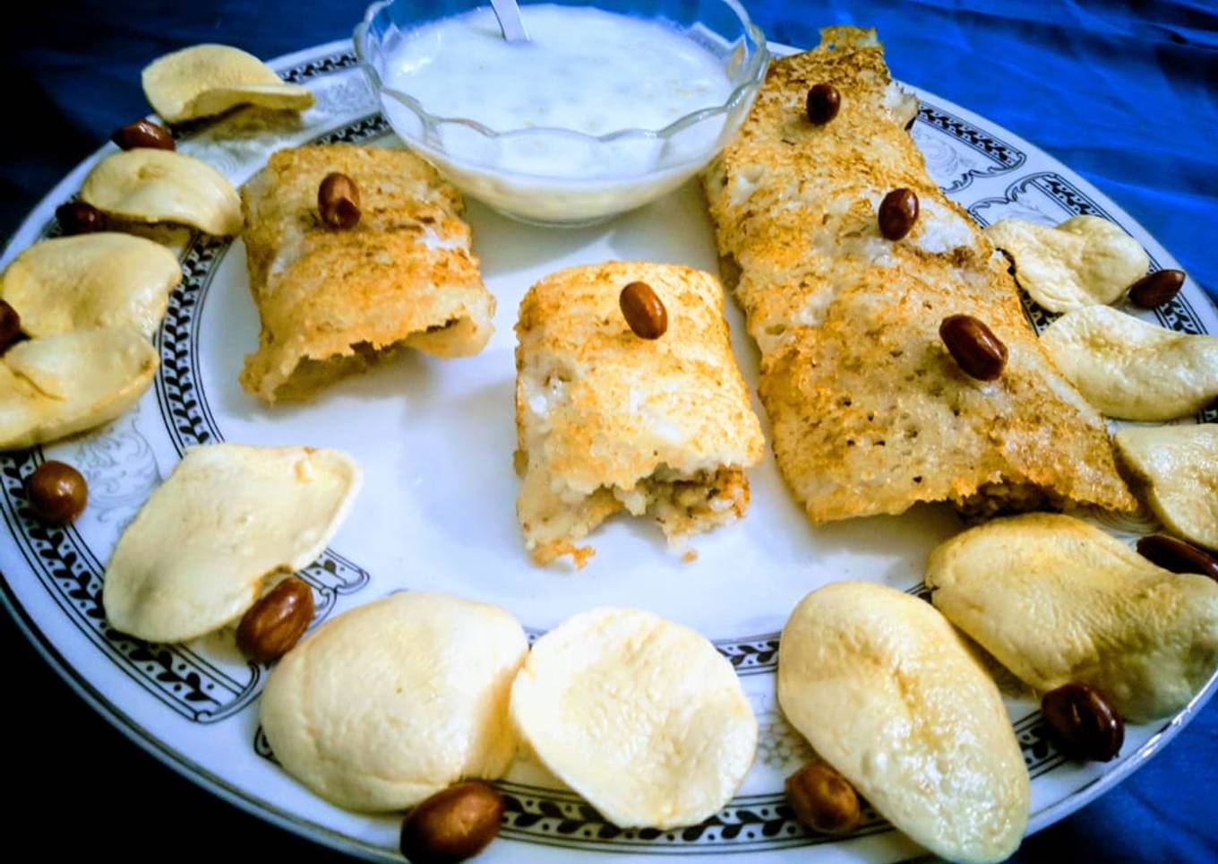 Sago sama stuffed roll
