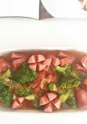 Foto resep Cah Sosis Borokoli Asam Manis