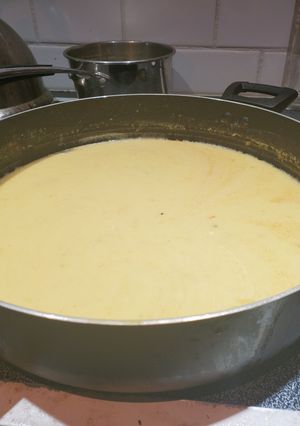 A picture of Acorn squash soup.