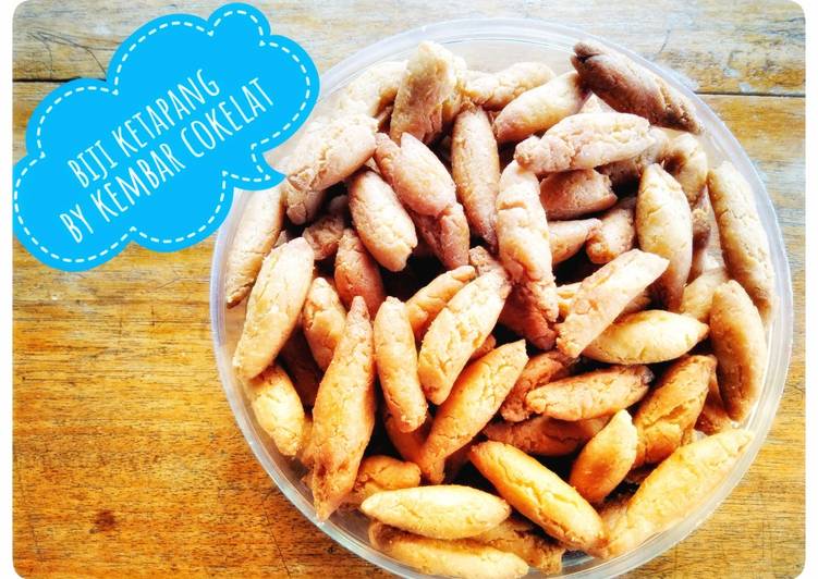 Resep Kue biji ketapang tanpa kelapa parut bentuk baru 😃 Anti Gagal