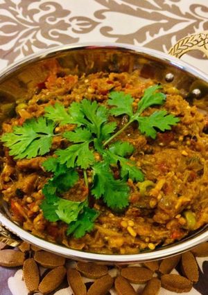 A picture of Baingan Bharta.