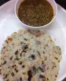 Akki roti and kurma