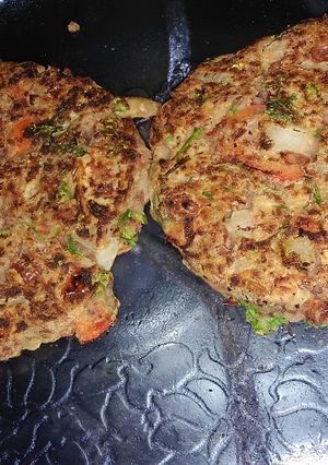 Una foto de Hamburguesas de poroto colorado