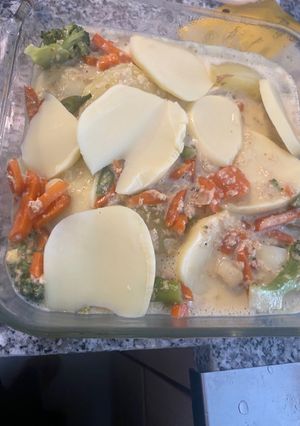 Una foto de Pastel de Brócoli con Papa y Mozzarella