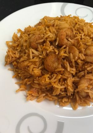 صورة لوصفة كبسة الروبيان