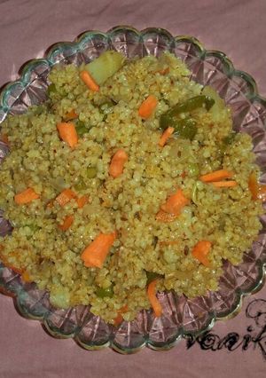 A picture of Indian vegetables dalia.