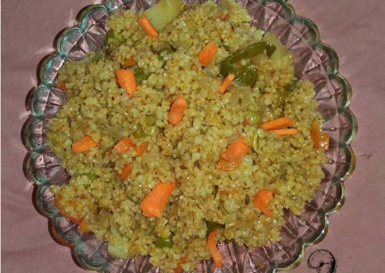 Recipe of Quick Indian vegetables dalia