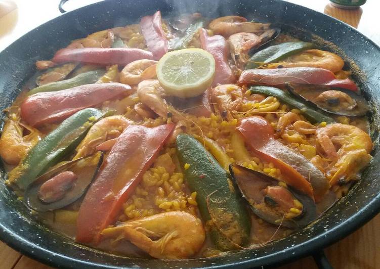 Paella de marisco