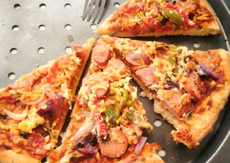 Recipe of Any-night-of-the-week Sausage pizza