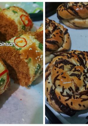 Foto resep Roti Gulung Abon dan Twisted Bread